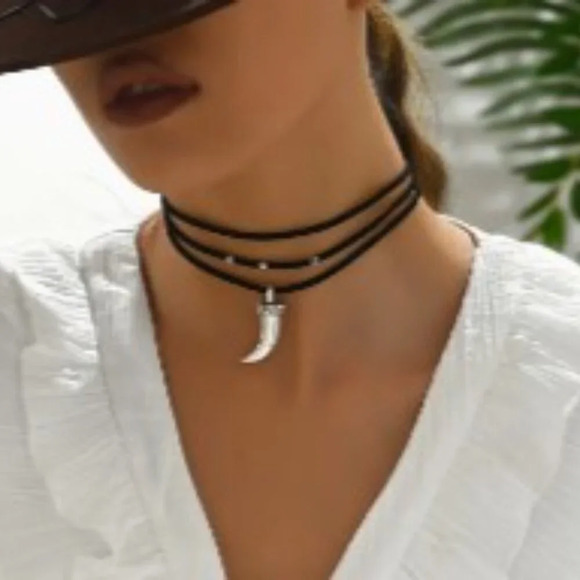 Set of 3 Unisex Boho-Chic Vintage-Inspired Beaded Necklaces PU Leather - Picture 3 of 14